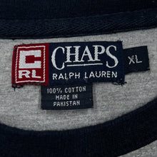 Load image into Gallery viewer, CHAPS RALPH LAUREN Embroidered Flag Logo Spellout Colour Block Ringer T-Shirt