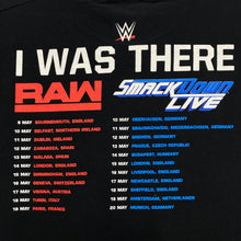 Load image into Gallery viewer, WWE LIVE “I Was There” Wrestling Smackdown Raw Souvenir Spellout Graphic T-Shirt