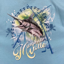 Load image into Gallery viewer, MARGARITAVILLE Swordfish Fishing Souvenir Spellout Graphic T-Shirt