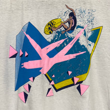 Load image into Gallery viewer, Vintage 80‘s Surfer Neon Geometric Souvenir Single Stitch T-Shirt