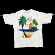Load image into Gallery viewer, CAIMAN Hand Painted Drawn Tropical Souvenir Graphic Single Stitch T-Shirt