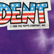 Load image into Gallery viewer, Topps (1988) MY DAD FOR PRESIDENT Cartoon Novelty Tie Dye T-Shirt