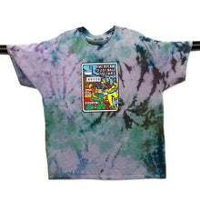 Load image into Gallery viewer, AMERICAN FOOTBALL ALL STARS Graphic Cartoon Spellout Tie Dye T-Shirt
