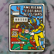 Load image into Gallery viewer, AMERICAN FOOTBALL ALL STARS Graphic Cartoon Spellout Tie Dye T-Shirt