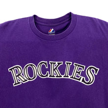 Load image into Gallery viewer, Majestic ROCKIES Little League Baseball Sports Spellout Graphic T-Shirt