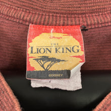 Load image into Gallery viewer, DISNEY THE LION KING Micro Striped Embroidered Mini Logo Movie Promo T-Shirt
