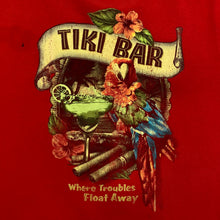 Load image into Gallery viewer, TIKI BAR “Where Troubles Float Away” Souvenir Spellout Graphic T-Shirt