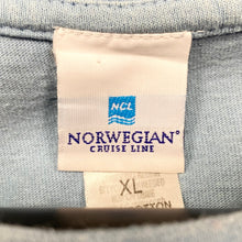 Load image into Gallery viewer, BERMUDA “Norwegian Cruise Line” Souvenir Spellout Graphic T-Shirt