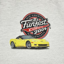 Load image into Gallery viewer, CORVETTE FUNFEST 2009 “35th Anniversary” Motorsports Car Show Souvenir T-Shirt