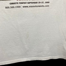 Load image into Gallery viewer, CORVETTE FUNFEST 2009 “35th Anniversary” Motorsports Car Show Souvenir T-Shirt