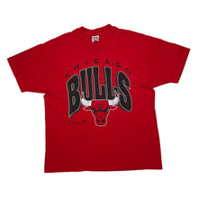 Load image into Gallery viewer, Vintage 90’s Hanes NBA CHICAGO BULLS Spellout Basketball Graphic Single Stitch T-Shirt