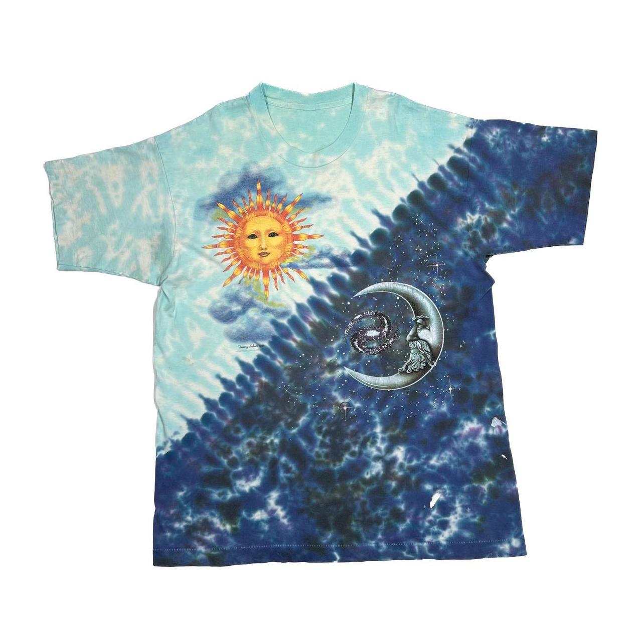 Vintage TAMMY SCHATZ (1995) Sun Moon Astronomy Space Tie Dye