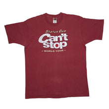 Load image into Gallery viewer, Vintage STATUS QUO (1996) “Can’t Stop World Tour” Pop Rock Band Single Stitch T-Shirt