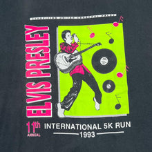 Load image into Gallery viewer, Vintage ELVIS PRESLEY “International 5k Run 1993” Souvenir Graphic Single Stitch T-Shirt