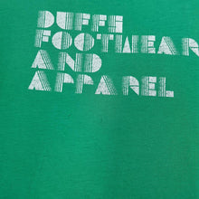 Load image into Gallery viewer, DUFFS “Footwear And Apparel” Skateboarding Skater Logo Spellout Graphic T-Shirt