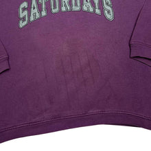 Load image into Gallery viewer, Vintage 90’s SATURDAYS “Explosive Styling” Spellout Graphic Crewneck Sweatshirt