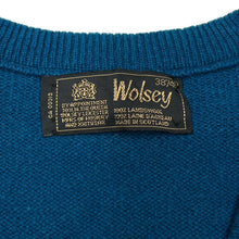 Load image into Gallery viewer, Vintage WOLSEY Colour Block Lambswool Knit V-Neck Sweater Jumper
