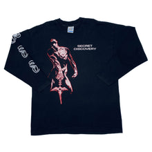 Load image into Gallery viewer, Screen Stars (1996) SECRET DISCOVERY “A Question Of Time” Gothic Rock Metal Band Long Sleeve Single Stitch T-Shirt
