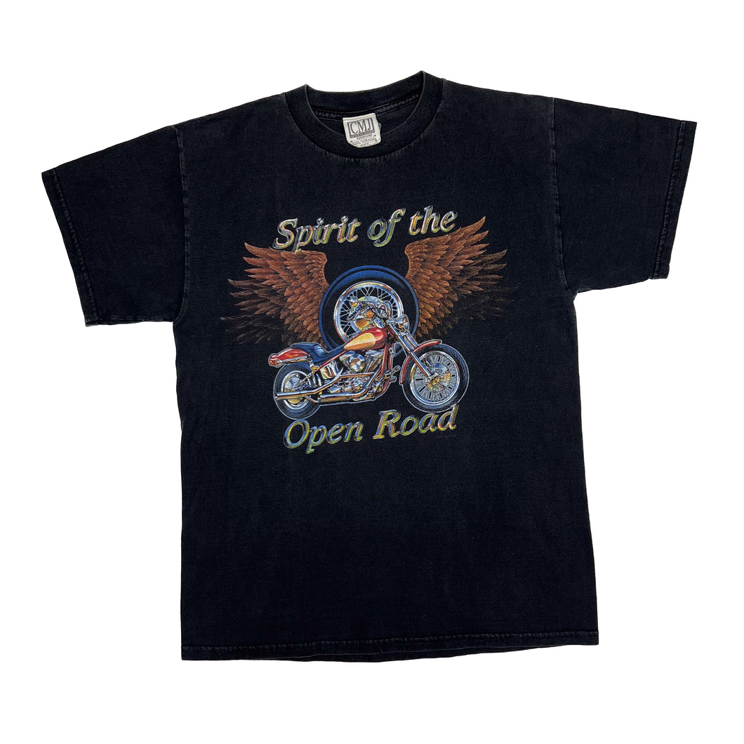 SPIRIT OF THE OPEN ROAD “Hillsboro, VA” Biker Graphic T-Shirt