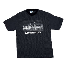 Load image into Gallery viewer, SAN FRANCISCO Souvenir Graphic Spellout Micro Striped Single Stitch T-Shirt
