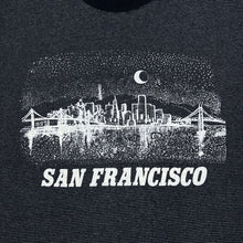 Load image into Gallery viewer, SAN FRANCISCO Souvenir Graphic Spellout Micro Striped Single Stitch T-Shirt
