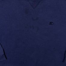 Load image into Gallery viewer, Vintage Starter Heavyweight Made In Mexico Navy Blue Distressed Sweatshirt
