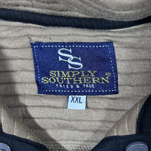 Load image into Gallery viewer, SIMPLY SOUTHERN Mini Logo 1/4 Popper Button Pullover Polyester Sweatshirt
