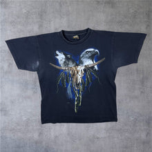 Load image into Gallery viewer, Vintage Zip It “Funny Heap Line Dancers” Embroidered Native American Graphic T-Shirt
