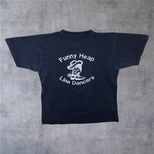 Load image into Gallery viewer, Vintage Zip It “Funny Heap Line Dancers” Embroidered Native American Graphic T-Shirt
