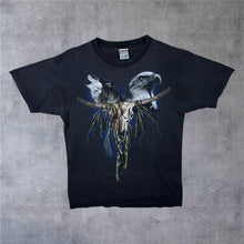 Load image into Gallery viewer, Vintage Fan Shirt Gothic Native American Cow Skull Wolf Eagle Animal Graphic T-Shirt
