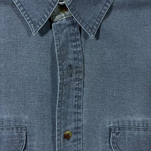 Load image into Gallery viewer, Vintage Bugle Boy Men Classic Washed Grey Cotton Blend Long Sleeve Shirt
