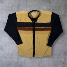 Load image into Gallery viewer, Vintage 90's Extreme Western Style Embroidered Colour Block Long Sleeve Shirt
