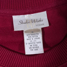 Load image into Gallery viewer, Studio Works Basic Blank Essential Red Cotton Crewneck Sweatshirt
