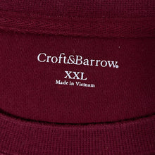Load image into Gallery viewer, Croft &amp; Barrow Classic Heavy Cotton Red Crewneck Sweatshirt
