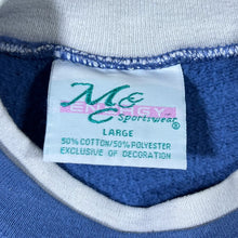 Load image into Gallery viewer, MC Sportswear LIVE LOVE LAUGH Embroidered Diamanté Double Collared Sweatshirt
