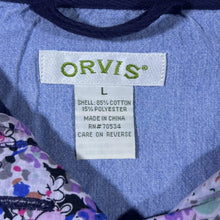 Load image into Gallery viewer, ORVIS Floral Flower Patterned 1/4 Zip Button Pullover Sweatshirt
