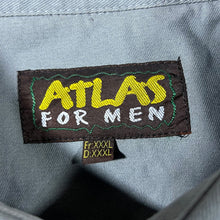 Load image into Gallery viewer, Early 00's Atlas For Men "Western" Cowboy Grey Cotton Long Sleeve Shirt
