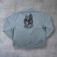 Load image into Gallery viewer, Early 00's Atlas For Men "Western" Cowboy Grey Cotton Long Sleeve Shirt
