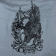 Load image into Gallery viewer, Early 00's Atlas For Men "Western" Cowboy Grey Cotton Long Sleeve Shirt
