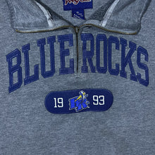 Load image into Gallery viewer, Jansport Wilmington Blue Rocks Baseball Team Embroidered 1/4 Zip Pullover Sweatshirt
