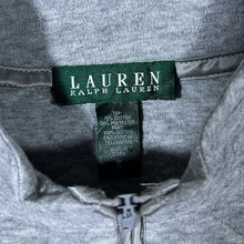 Load image into Gallery viewer, Lauren Ralph Lauren Embroidered Mini Logo Grey Zip Sweatshirt
