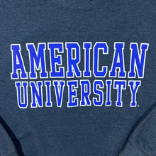 Load image into Gallery viewer, MV Sport AMERICAN UNIVERSITY College Spellout Graphic Crewneck Sweatshirt

