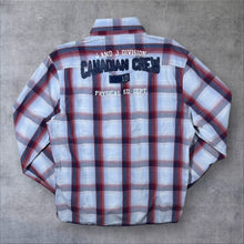 Load image into Gallery viewer, Jack &amp; Jones "John Shirt" Western Plaid Check Popper Long Sleeve Shirt
