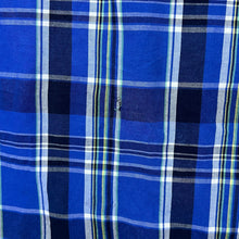 Load image into Gallery viewer, Western Fit Blue Mix Plaid Check Cowboy Popper Short Sleeve Shirt

