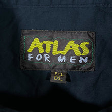 Load image into Gallery viewer, Early 00's Atlas For Men Cowboy Western Rodeo Black Long Sleeve Cotton Shirt
