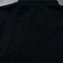 Load image into Gallery viewer, Early 00's Cool Cat Goth Y2K Tribal Flame Graphic Black Polyester Shirt
