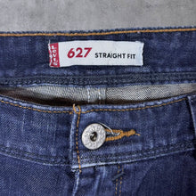 Load image into Gallery viewer, Levi's 627 Straight Fit Blue Denim Cotton Elastane Blend Jeans
