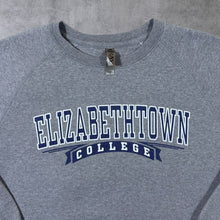 Load image into Gallery viewer, Elizabethtown College Pennsylvania Spellout Graphic Grey Crewneck Sweatshirt
