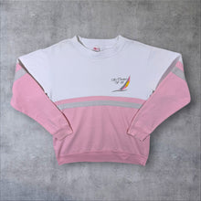 Load image into Gallery viewer, Vintage 90's St. Thomas Made In USA Tourist Graphic White Pink Sweatshirt
