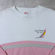 Load image into Gallery viewer, Vintage 90's St. Thomas Made In USA Tourist Graphic White Pink Sweatshirt
